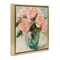 Stupell Industries Pink Roses in Green Vase Floating Frame, design by Gina Kelly